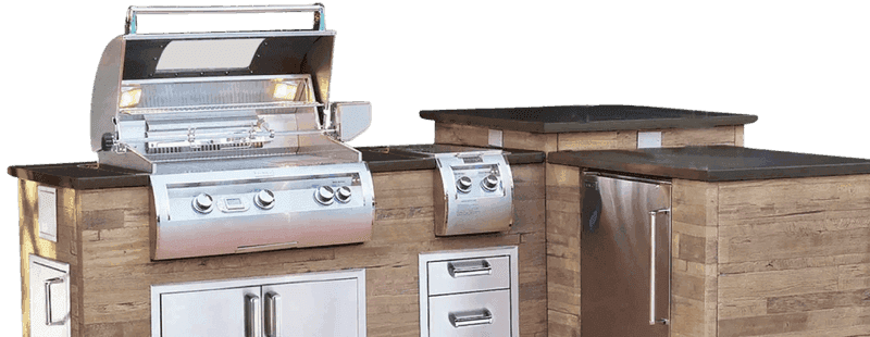 Outdoor kitchen installation