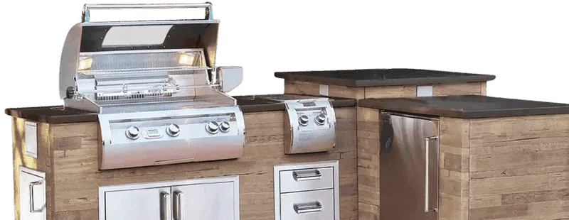 Outdoor kitchen installation