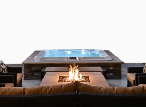 Hot Tub & Fire Pit Combo