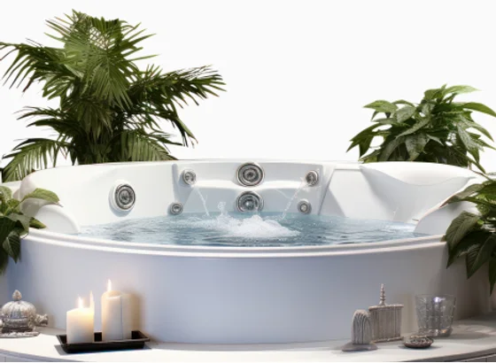 Landscaped Hot Tub